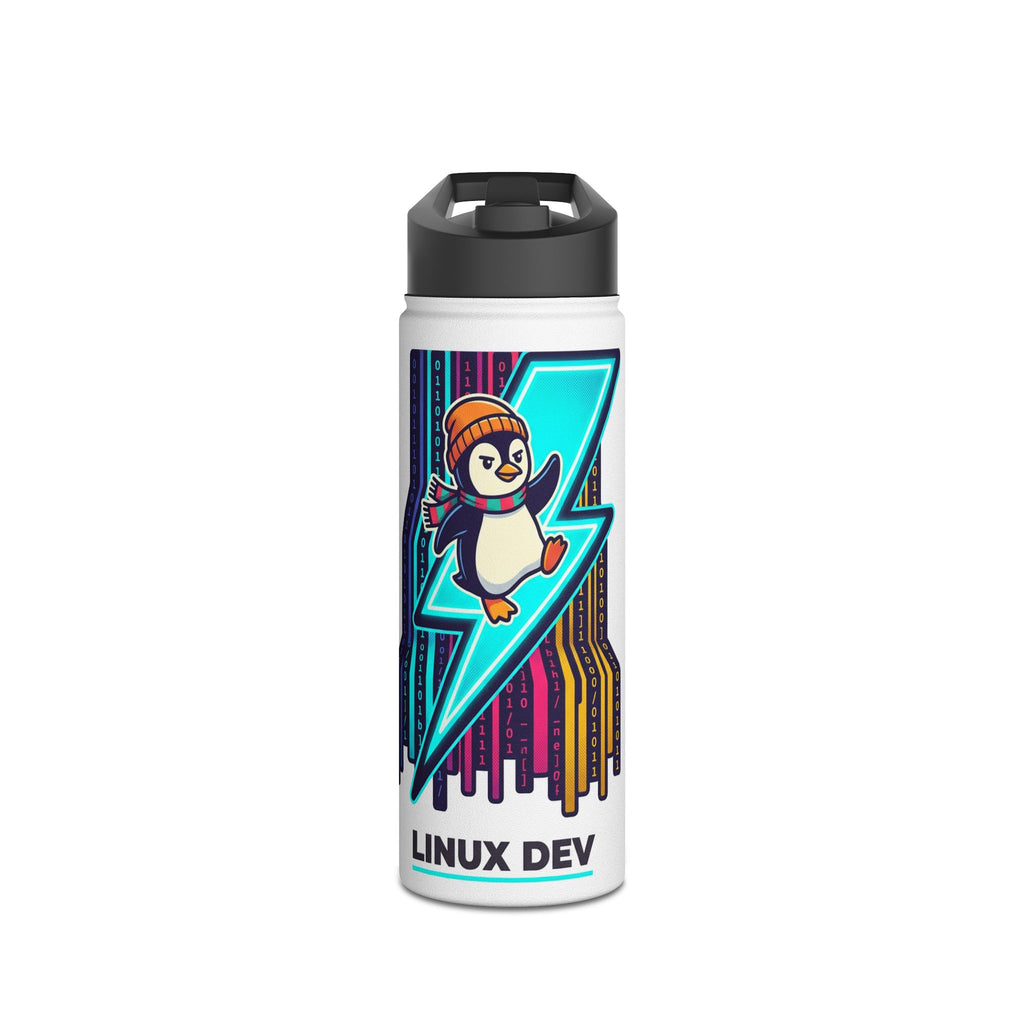 Linux Dev Penguin Stainless Steel Water Bottle — Insulated Programmer Drinkware