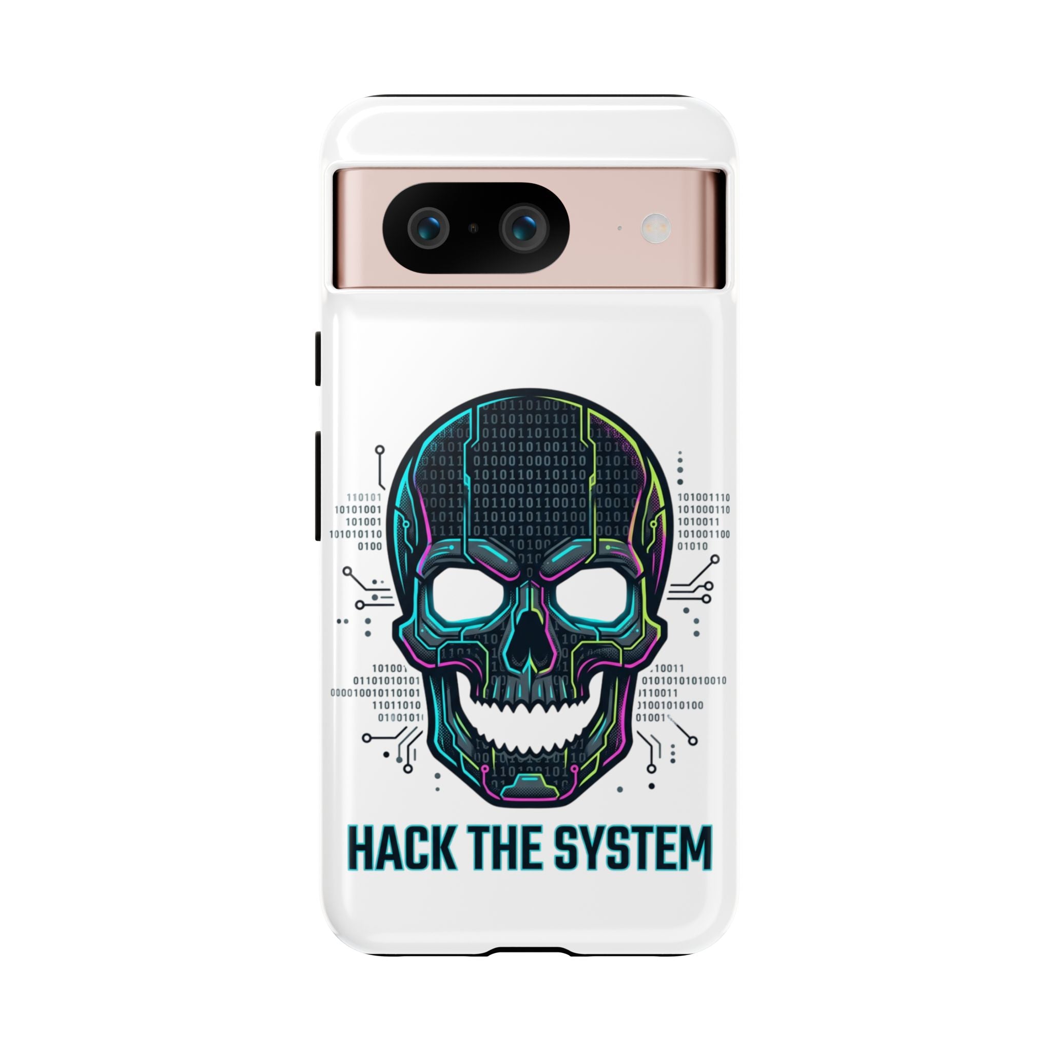 HACK THE SYSTEM Tough Cases — Protective Phone Case with Bold Slogan
