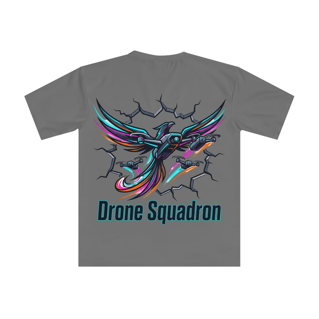 Drone Squadron Graphic T-Shirt — Futuristic Phoenix Drone Design