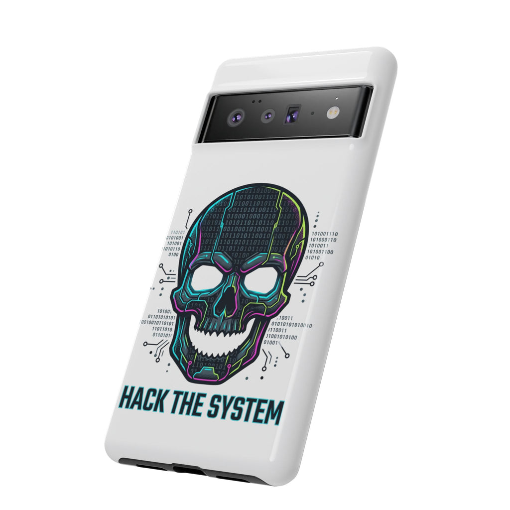 HACK THE SYSTEM Tough Cases — Protective Phone Case with Bold Slogan