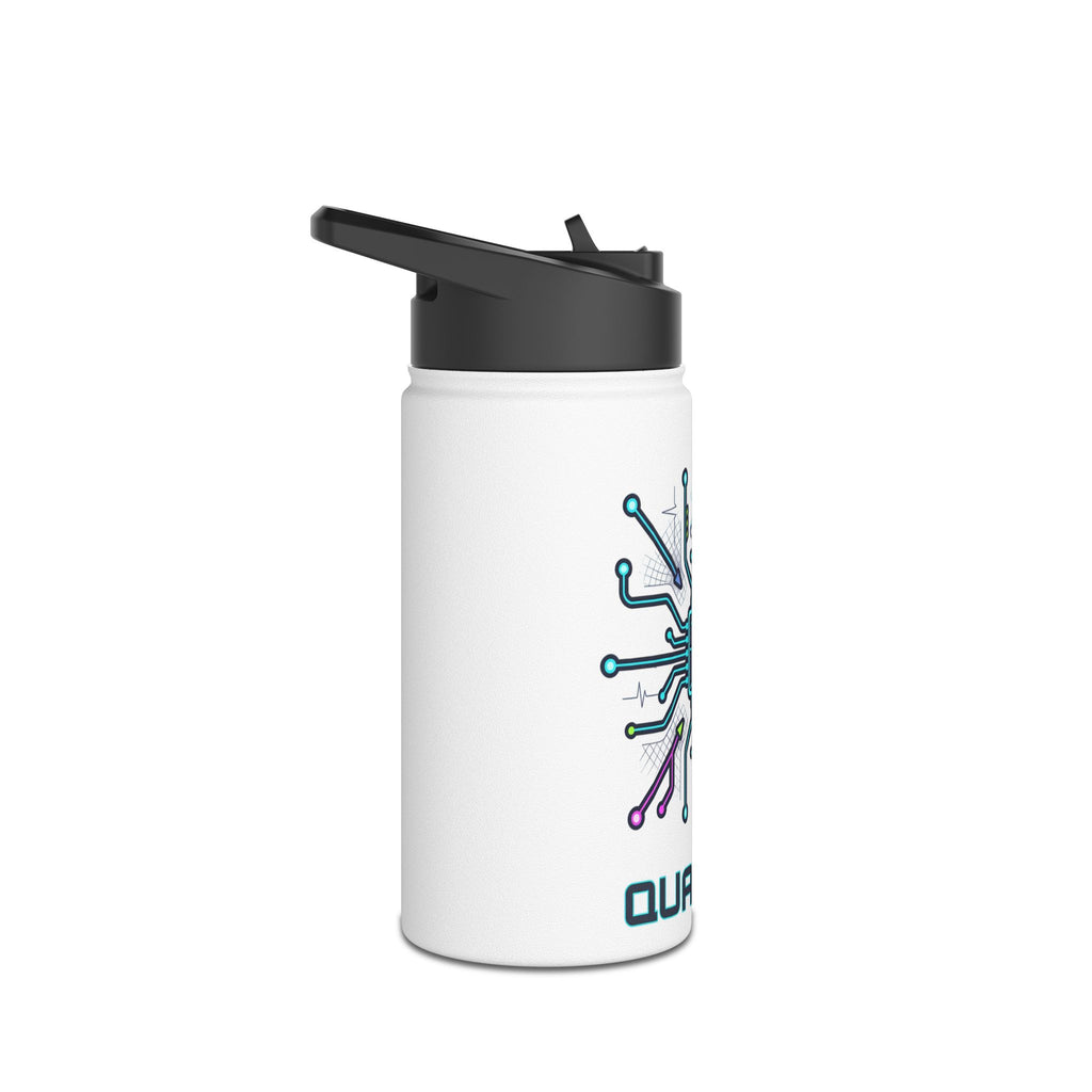 Quantum Circuit Stainless Steel Water Bottle — Tech-Inspired Insulated Bottle