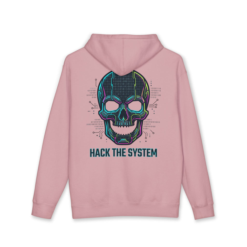 Hoodie — 'Hack the System' Cyber Skull Tech Hoodie