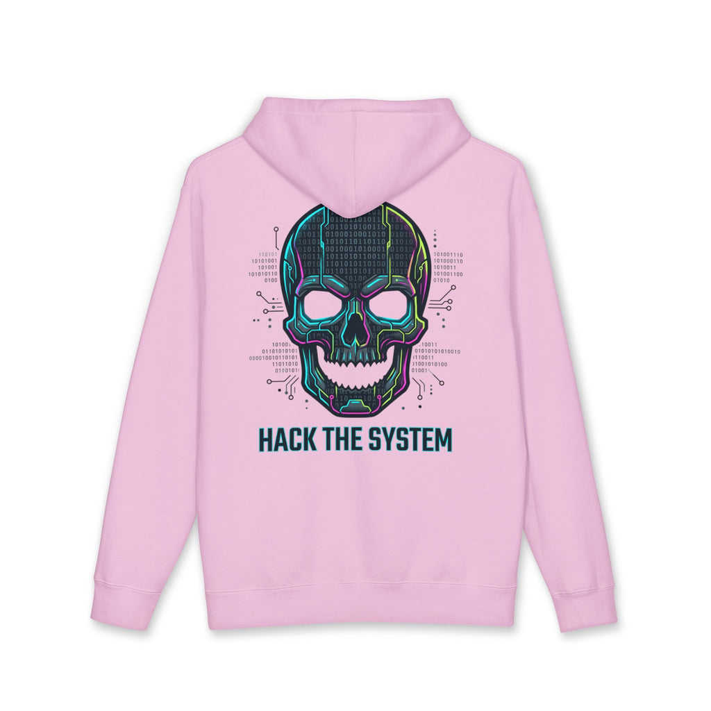 Hoodie — 'Hack the System' Cyber Skull Tech Hoodie