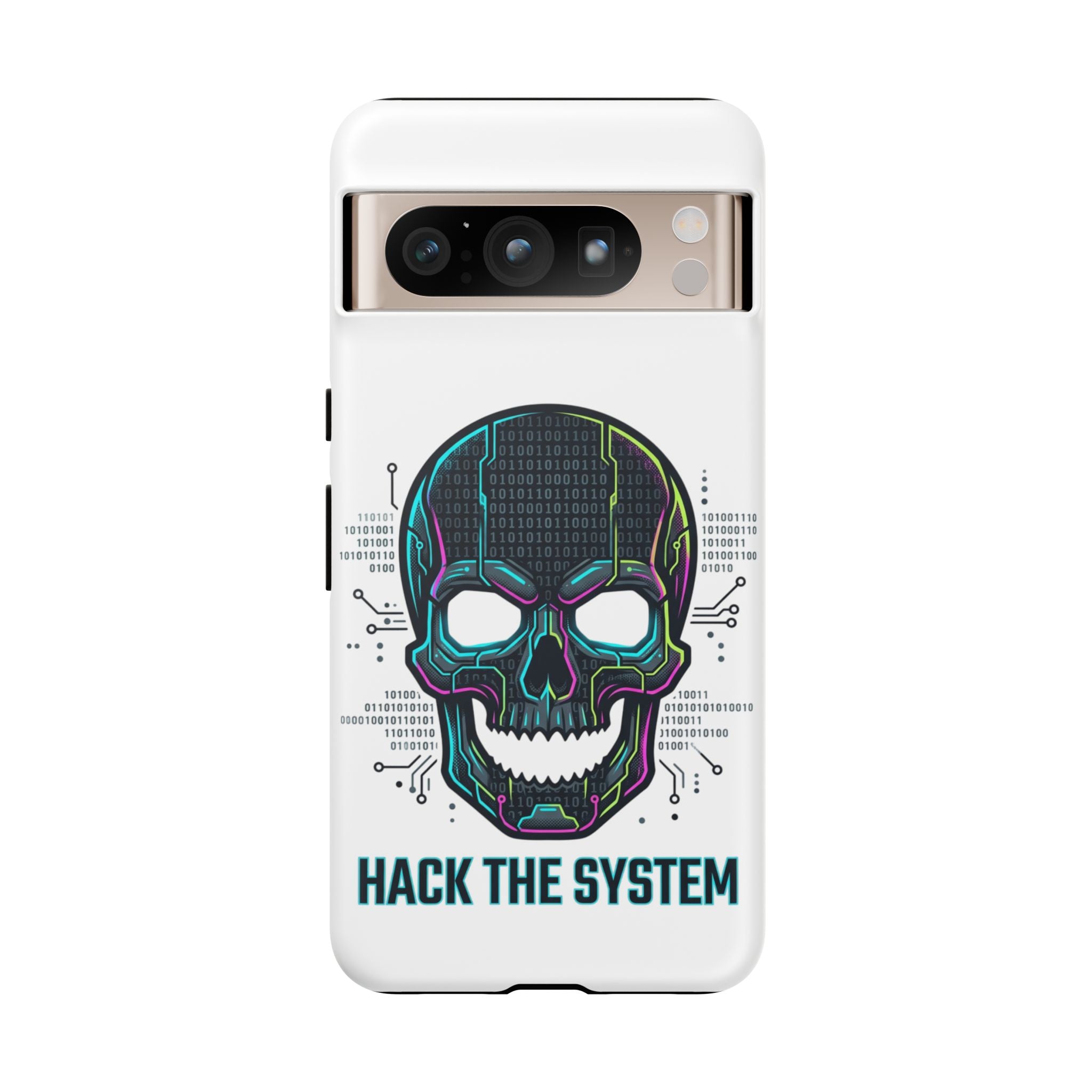 HACK THE SYSTEM Tough Cases — Protective Phone Case with Bold Slogan