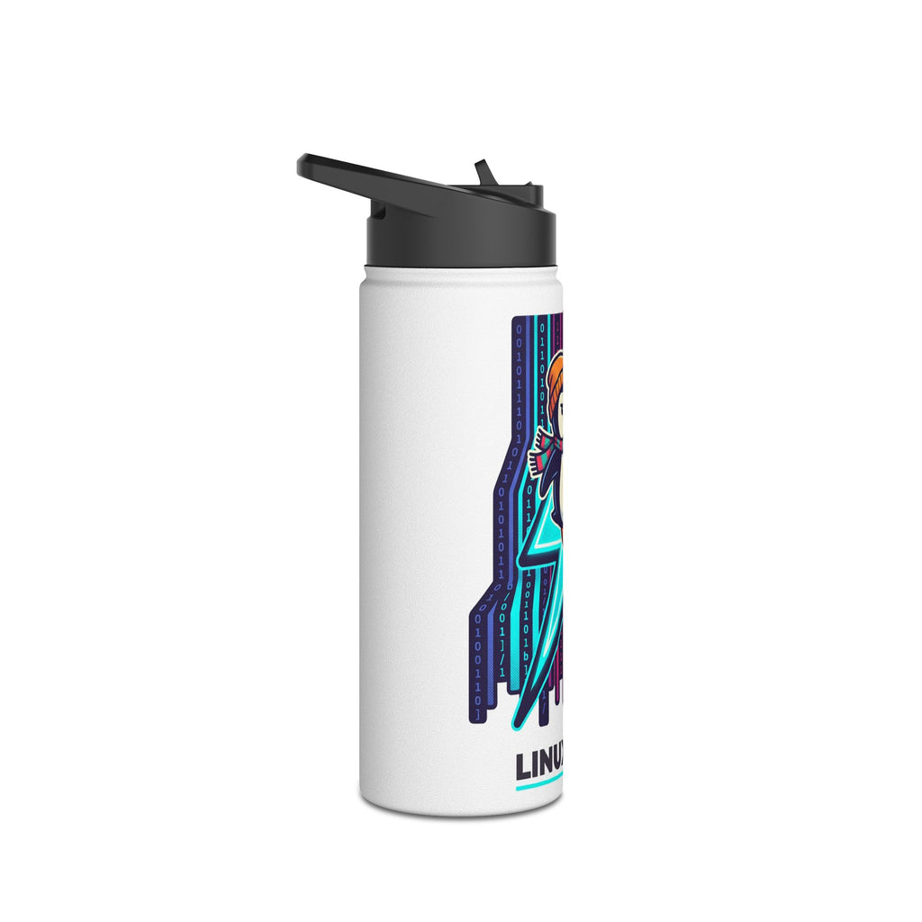 Linux Dev Penguin Stainless Steel Water Bottle — Insulated Programmer Drinkware