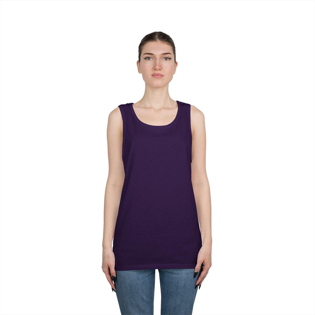 Science Atom Tank Top — Purple Neon Atomic Graphic Sleeveless Tee