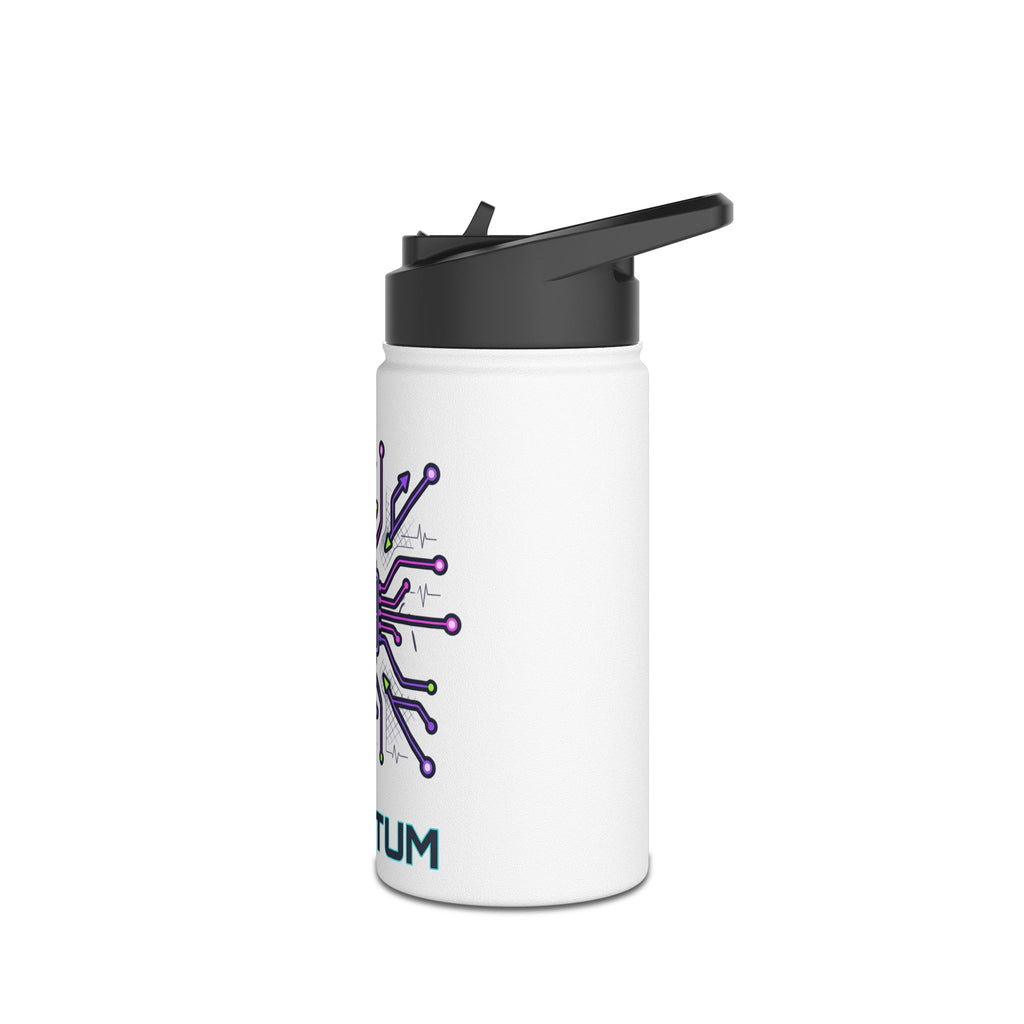 Quantum Circuit Stainless Steel Water Bottle — Tech-Inspired Insulated Bottle