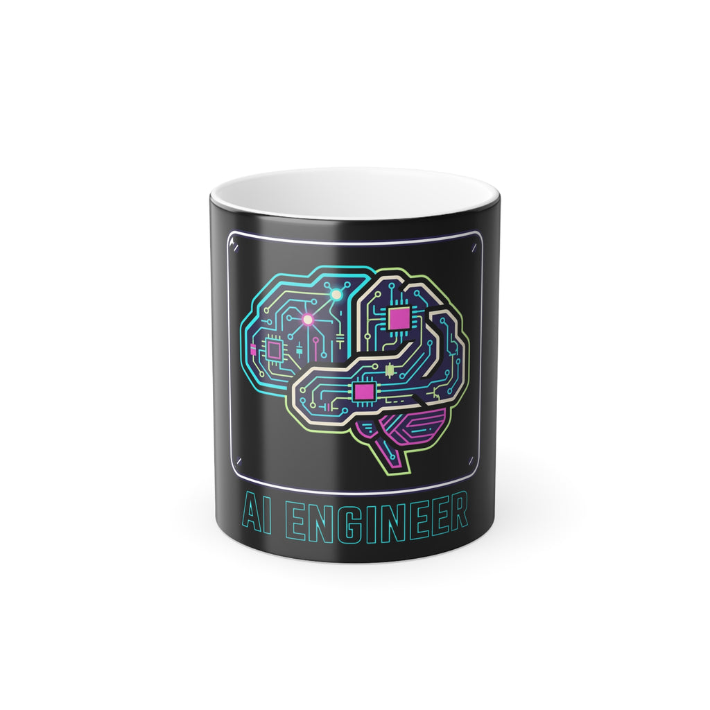 AI Engineer Circuit Brain Mug | Color Morphing 11oz