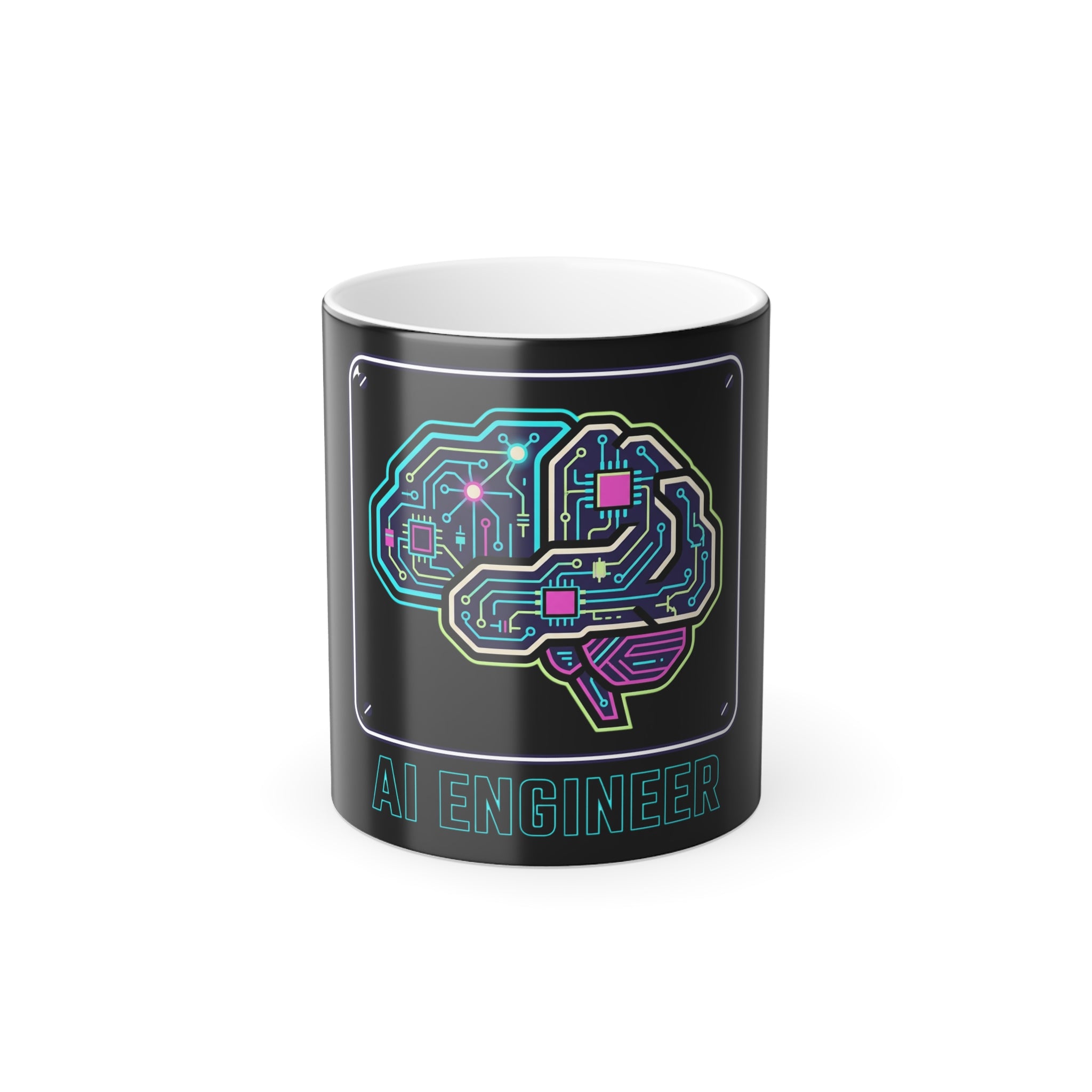 AI Engineer Circuit Brain Mug | Color Morphing 11oz