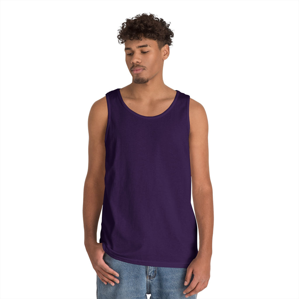 Science Atom Tank Top — Purple Neon Atomic Graphic Sleeveless Tee