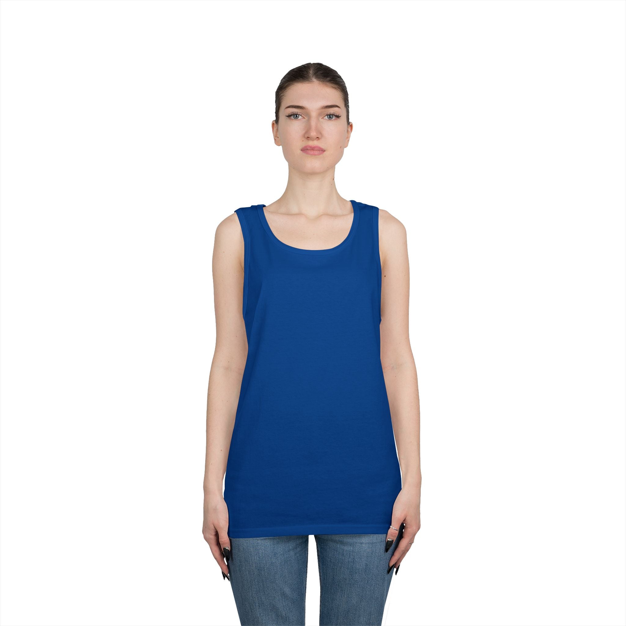 Science Atom Tank Top — Purple Neon Atomic Graphic Sleeveless Tee