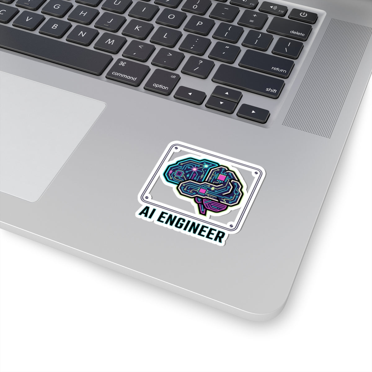 AI Engineer Circuit Brain Sticker | Kiss-Cut Sticker