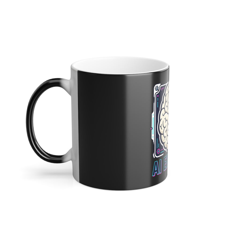 AI Engineer Brain Split Design Color Morph Mug | 11oz